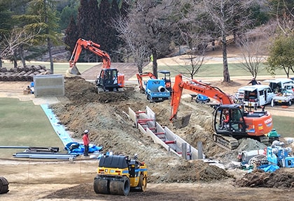 花屋敷ゴルフ倶楽部よかわコース排水管改築防災工事(2024-営業)